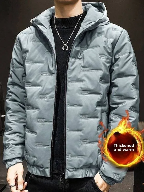 Мужская зимняя модная молодежная куртка из шелкового хлопка с утеплением, без капюшона, с узором «узелок»
Мужская зимняя модная молодежная куртка из шелкового хлопка с утеплением, без капюшона, с узором «узелок»