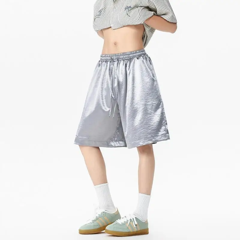Men's Satin Shorts Quick Dry Shiny Gym Shorts Summer Loose Fit Athletic Running Basketball Shorts Solid Color Casual Beach Pants
Men's Satin Shorts Quick Dry Shiny Gym Shorts Summer Loose Fit Athletic Running Basketball Shorts Solid Color Casual Beach Pants