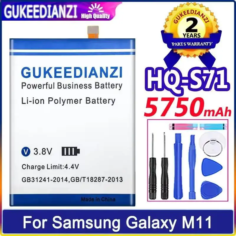 Durable Mobile Phone Battery HQ-S71 High Capacity 5750Mah For Samsung Galaxy M11
Durable Mobile Phone Battery HQ-S71 High Capacity 5750Mah For Samsung Galaxy M11