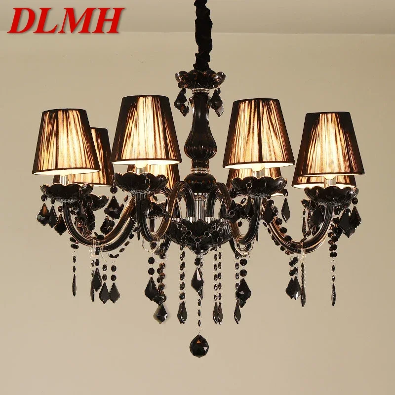 DLMH European Style Crystal Pendant Lamp Black Candle Lamp Luxurious Living Room Restaurant Bedroom Villa Chandelier
DLMH European Style Crystal Pendant Lamp Black Candle Lamp Luxurious Living Room Restaurant Bedroom Villa Chandelier