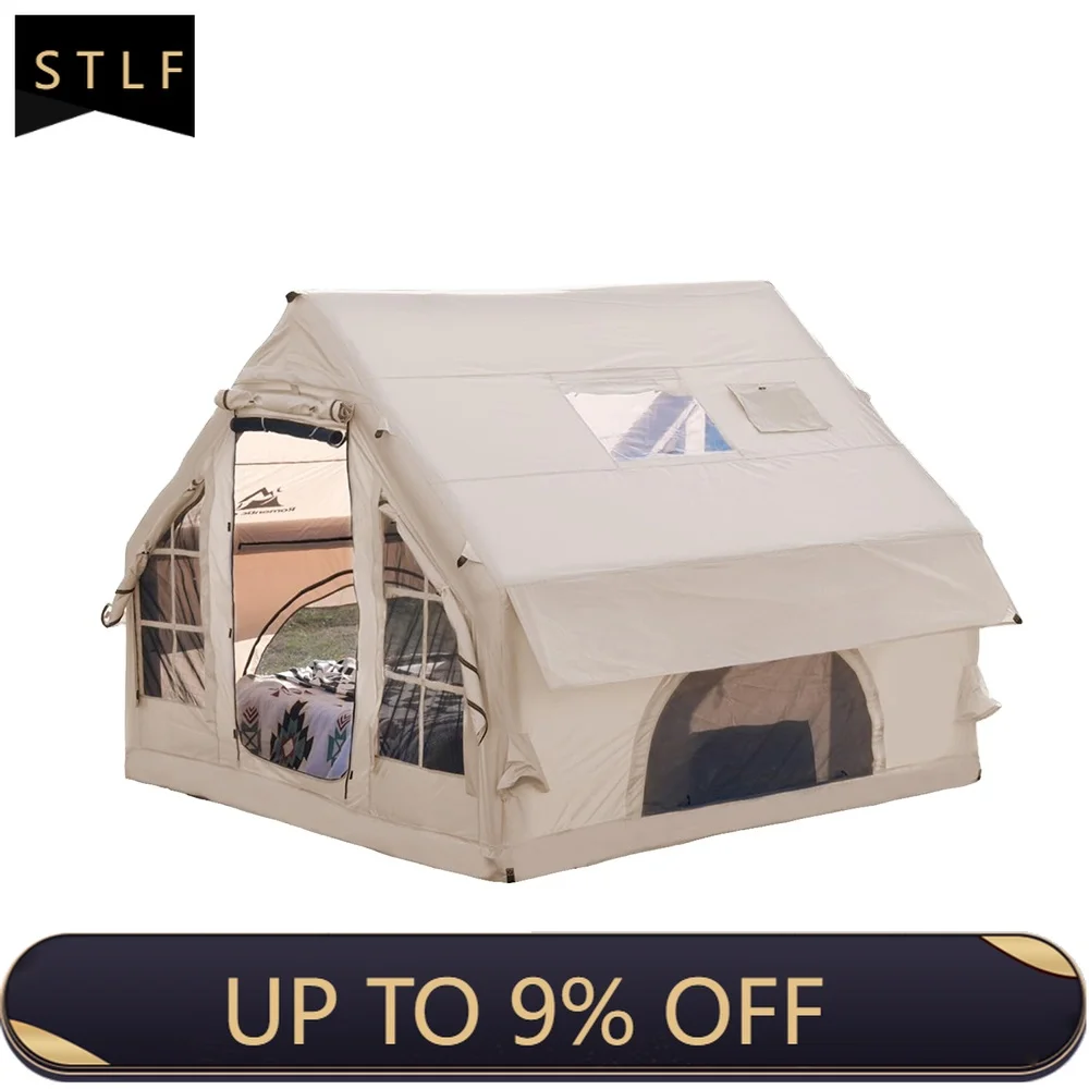 Inflatable Camping Tent 4-6 Person 4-Season Waterproof with Oversized Canopy & Pump Oxford Fabric Easy Setup Tent with Carry Bag
Inflatable Camping Tent 4-6 Person 4-Season Waterproof with Oversized Canopy & Pump Oxford Fabric Easy Setup Tent with Carry Bag