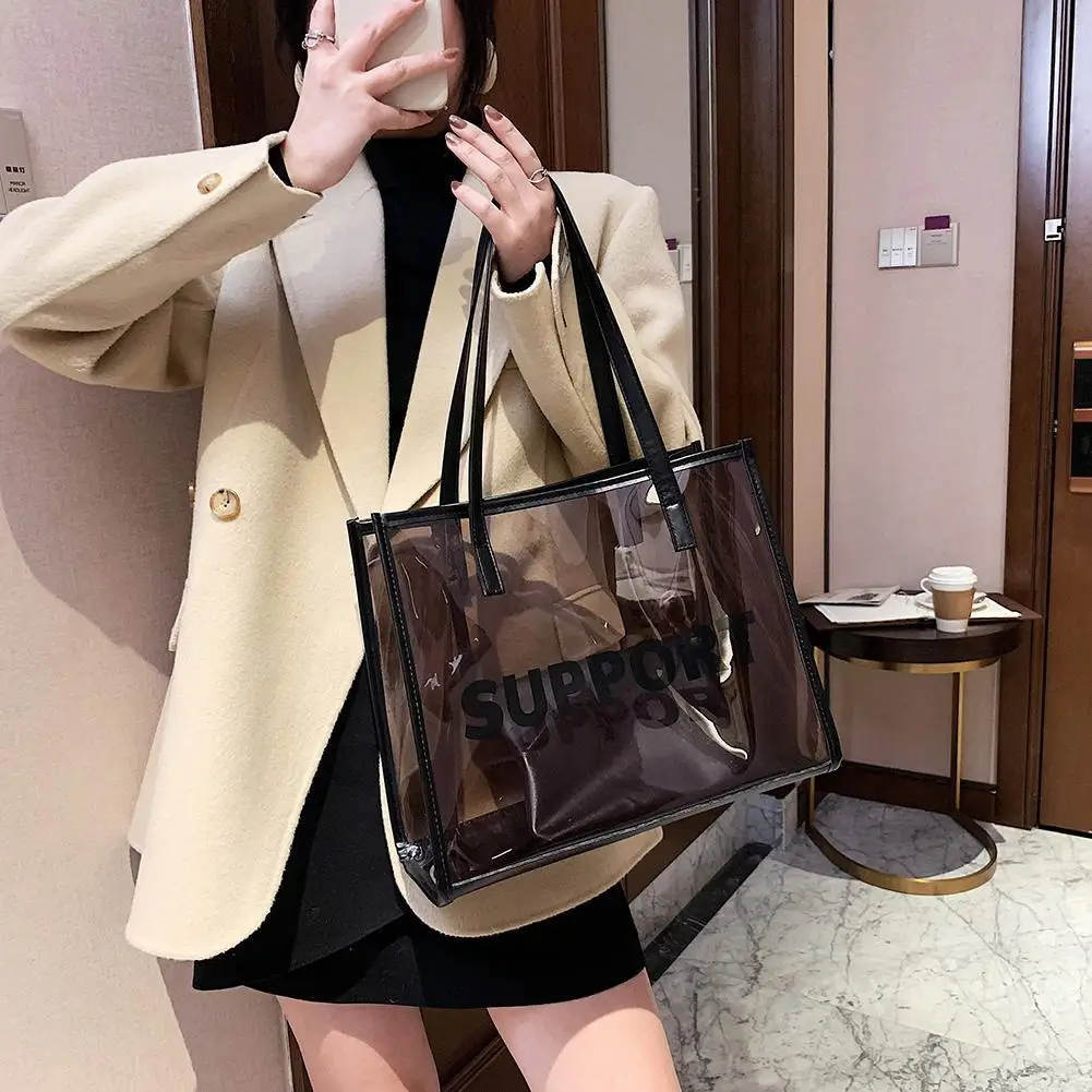 Letter Print Transparent Jelly Pouch Clear PVC Women Handbags Mini Designer Crossbody Tote Bag Zipper Pouch Composite Bags
Letter Print Transparent Jelly Pouch Clear PVC Women Handbags Mini Designer Crossbody Tote Bag Zipper Pouch Composite Bags