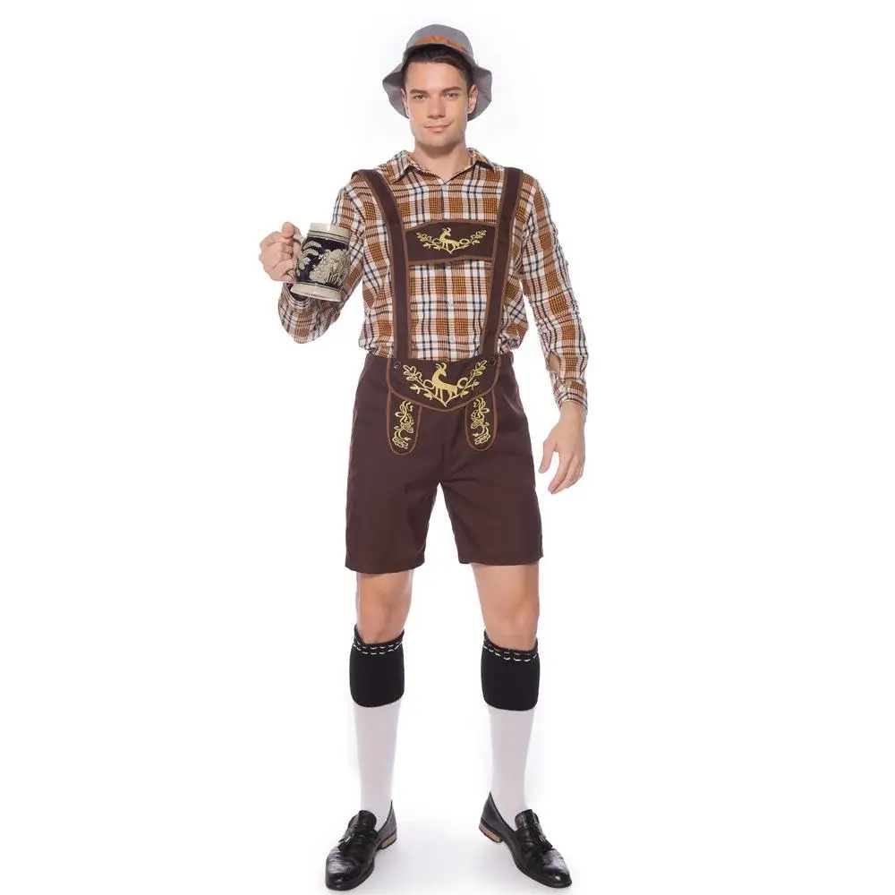 New Munich Beer Costume Men's Server Work Uniform Stage Outfit Gift Traditional German Clothing Festival Party Theme
New Munich Beer Costume Men's Server Work Uniform Stage Outfit Gift Traditional German Clothing Festival Party Theme