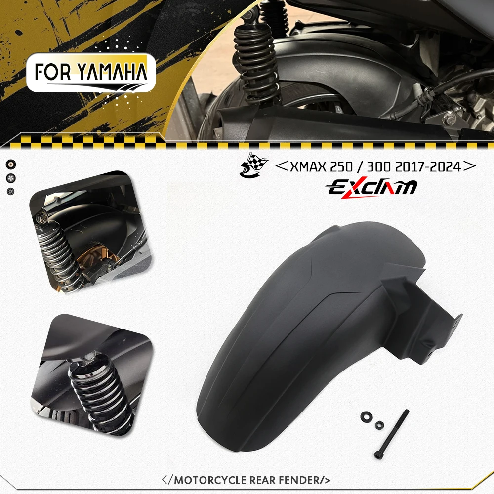 For YAMAHA XMAX300 XMAX250 X-MAX 300 250 2017-2024 Motorcycle Accessories Tire Hugger Mudguard Extension Shields Rear Fender
For YAMAHA XMAX300 XMAX250 X-MAX 300 250 2017-2024 Motorcycle Accessories Tire Hugger Mudguard Extension Shields Rear Fender