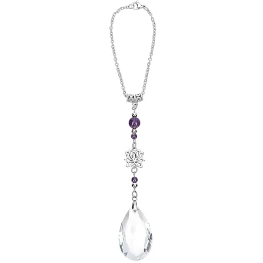 Crystal Sun Catcher Rear View Mirror Accessories, Cute Lotus Flower Pendant Car Decor, Boho Hanging Ornament Suncatchers Charms
Crystal Sun Catcher Rear View Mirror Accessories, Cute Lotus Flower Pendant Car Decor, Boho Hanging Ornament Suncatchers Charms