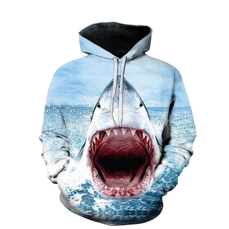 Animal Shark Pattern Hoodie For Men Funny 3D Printed Sweatshirts Casual Loose Hoodies Pullover Long Sleeves Street Kid Tracksuit
Animal Shark Pattern Hoodie For Men Funny 3D Printed Sweatshirts Casual Loose Hoodies Pullover Long Sleeves Street Kid Tracksuit