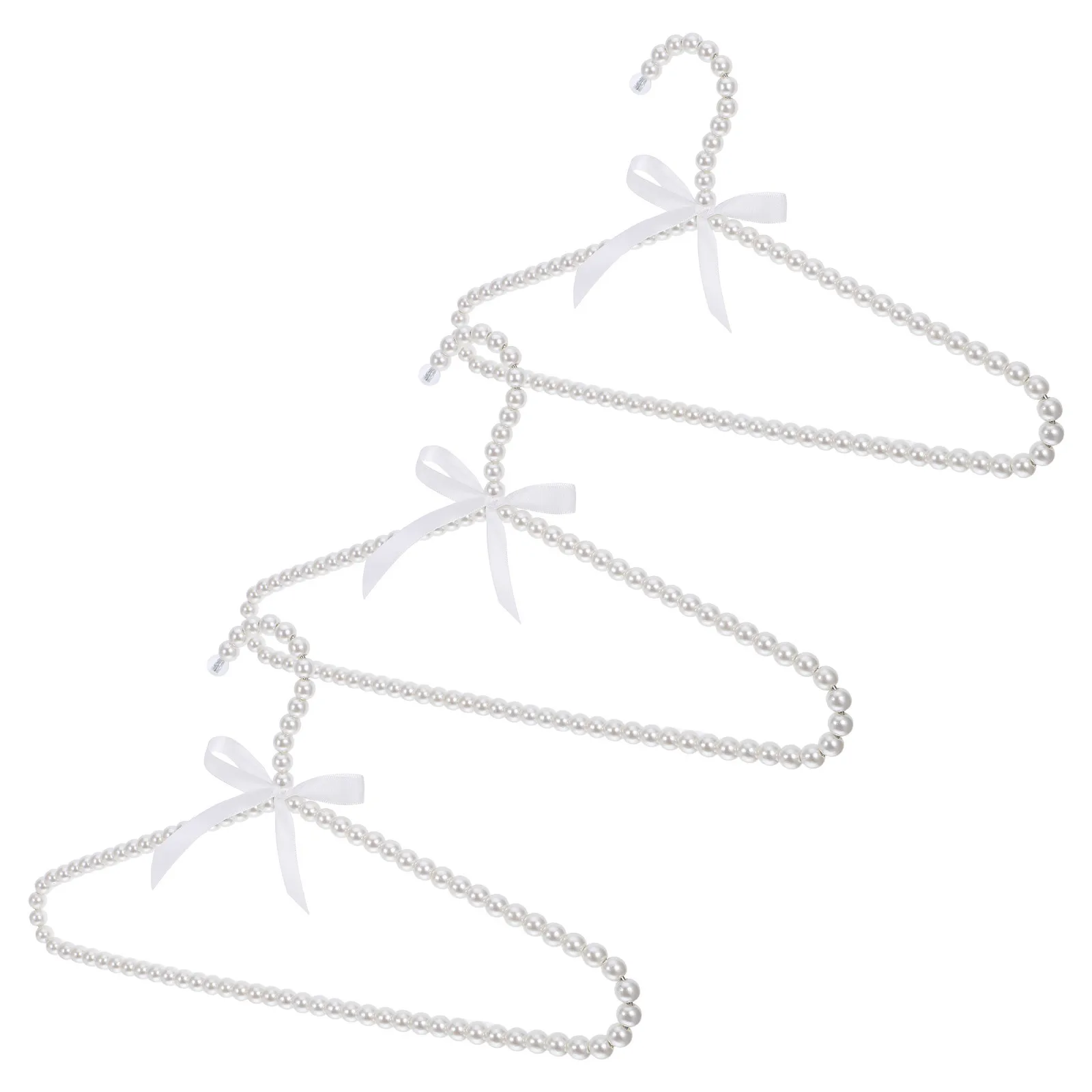 3Pcs Faux Pearl Clothes Hangers Ribbon Bowknot Non-Slip Clothes Drying Rack for Wedding Dress Coat Sweater Shirt Ivory
3Pcs Faux Pearl Clothes Hangers Ribbon Bowknot Non-Slip Clothes Drying Rack for Wedding Dress Coat Sweater Shirt Ivory