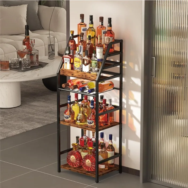 Trapezoid Liquor Wine Rack Freestanding Corner Shelf for Living Room Whiskey Storage
Trapezoid Liquor Wine Rack Freestanding Corner Shelf for Living Room Whiskey Storage