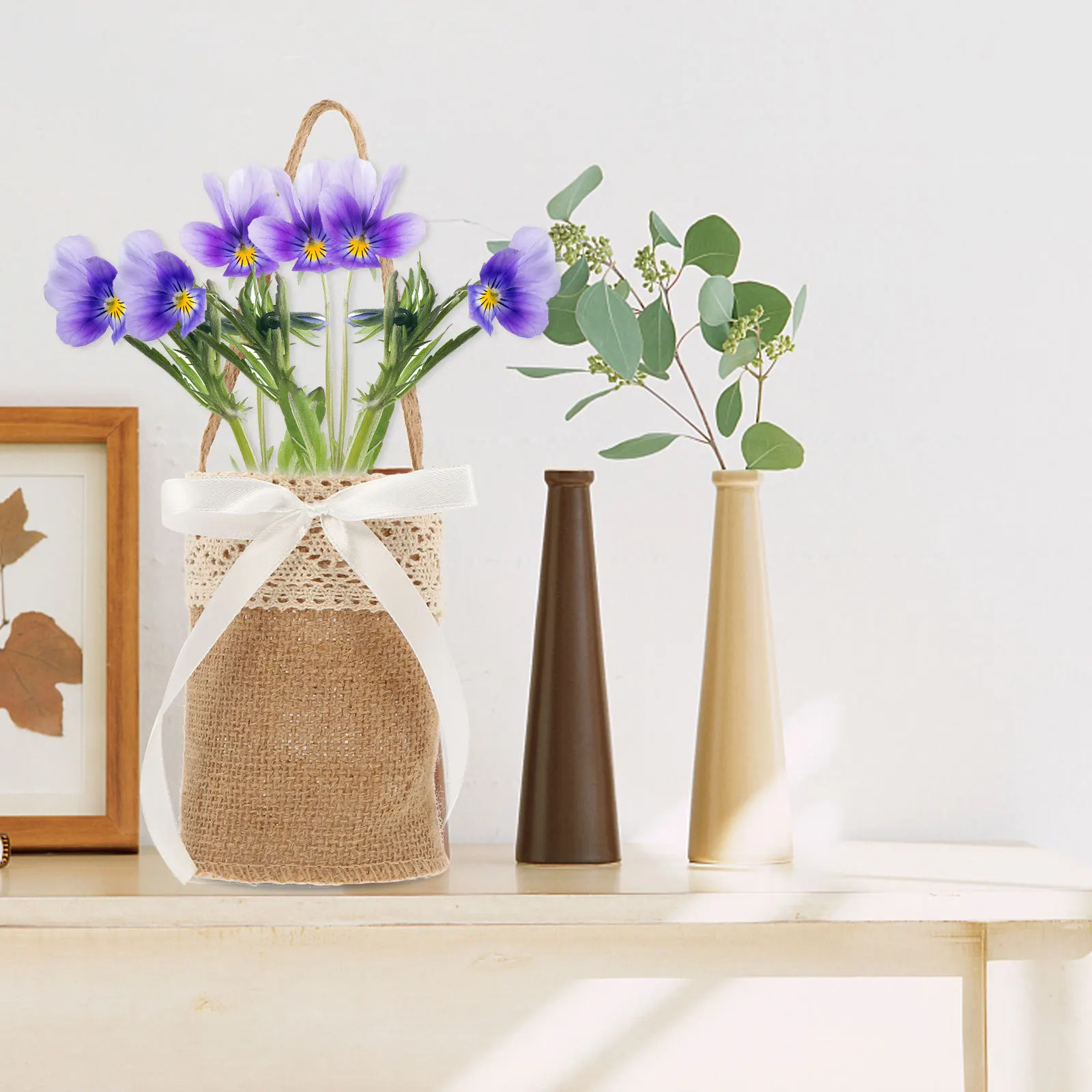 2Pcs Dry Flower Container Wedding Storage Basket Linen Bag with Handle Creative Flowerpot for Banquet Decoration Gift
2Pcs Dry Flower Container Wedding Storage Basket Linen Bag with Handle Creative Flowerpot for Banquet Decoration Gift