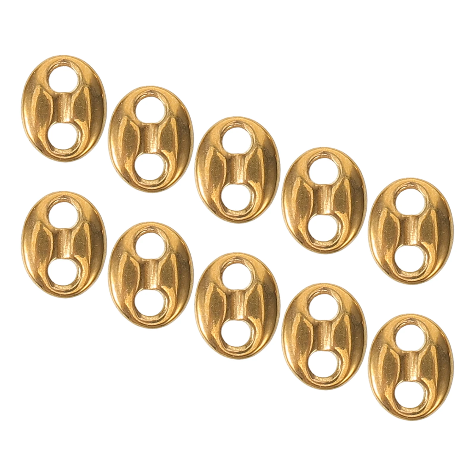 10pcs Double Oval Spacer Beads Stainless Steel Connector Small Gold Tone DIY Jewelry Making Supplies Bracelet Link Charms
10pcs Double Oval Spacer Beads Stainless Steel Connector Small Gold Tone DIY Jewelry Making Supplies Bracelet Link Charms