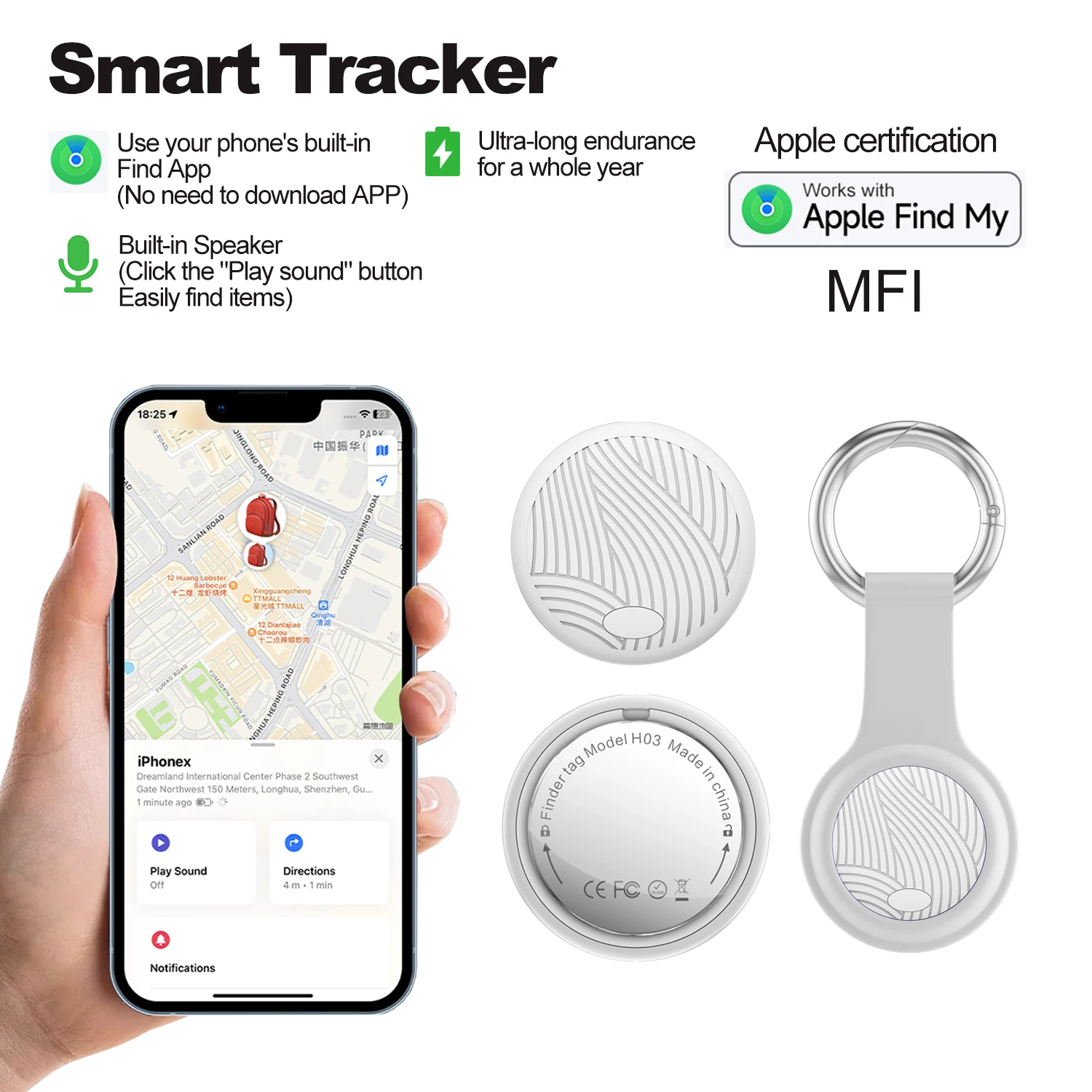 For Apple Find My Mini Bluetooth GPS Tracker Anti Lose Reminder Device Key Finder Pet Dog Kid Bag Wallet Car Locator Smart Tag
For Apple Find My Mini Bluetooth GPS Tracker Anti Lose Reminder Device Key Finder Pet Dog Kid Bag Wallet Car Locator Smart Tag