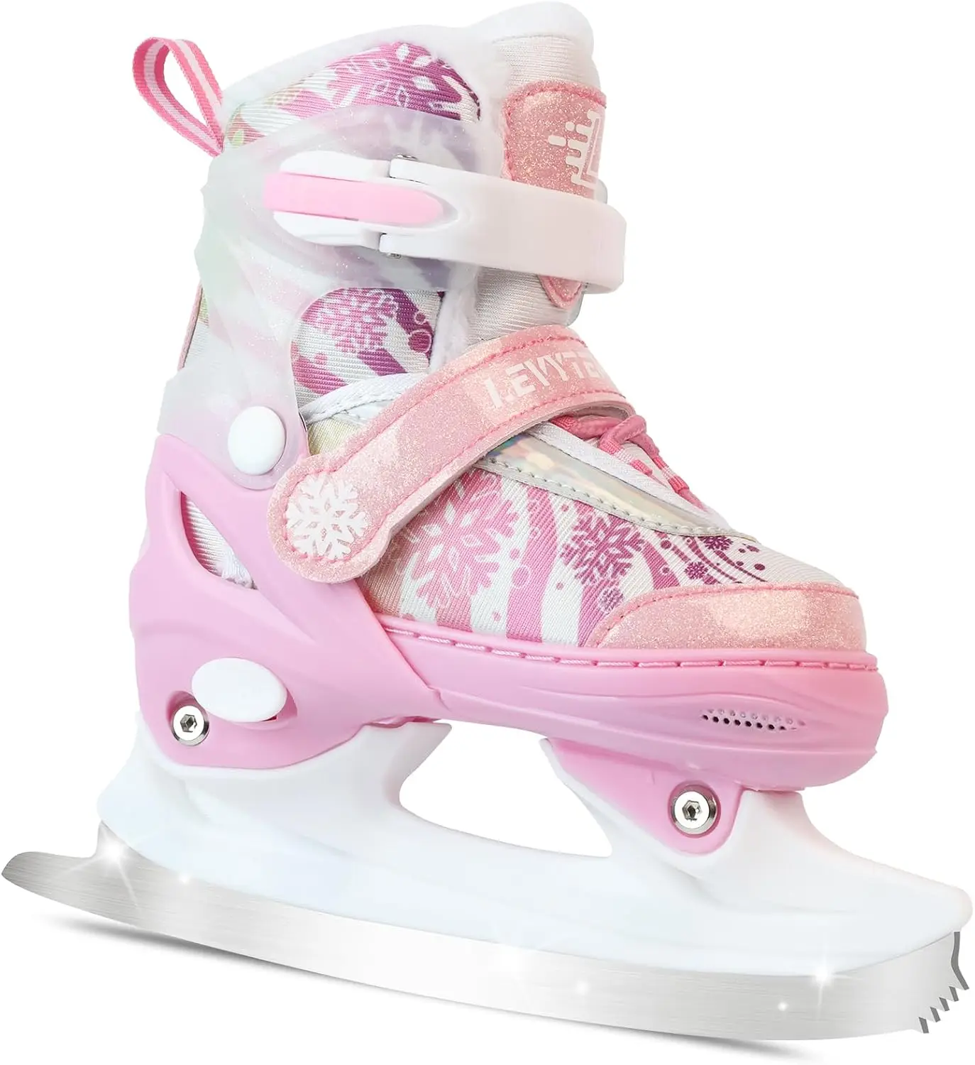 Kids Adjustable Ice Skates - Fleece Lined, 4 Sizes, Ankle Support, Beginner Snowflake Blades
Kids Adjustable Ice Skates - Fleece Lined, 4 Sizes, Ankle Support, Beginner Snowflake Blades