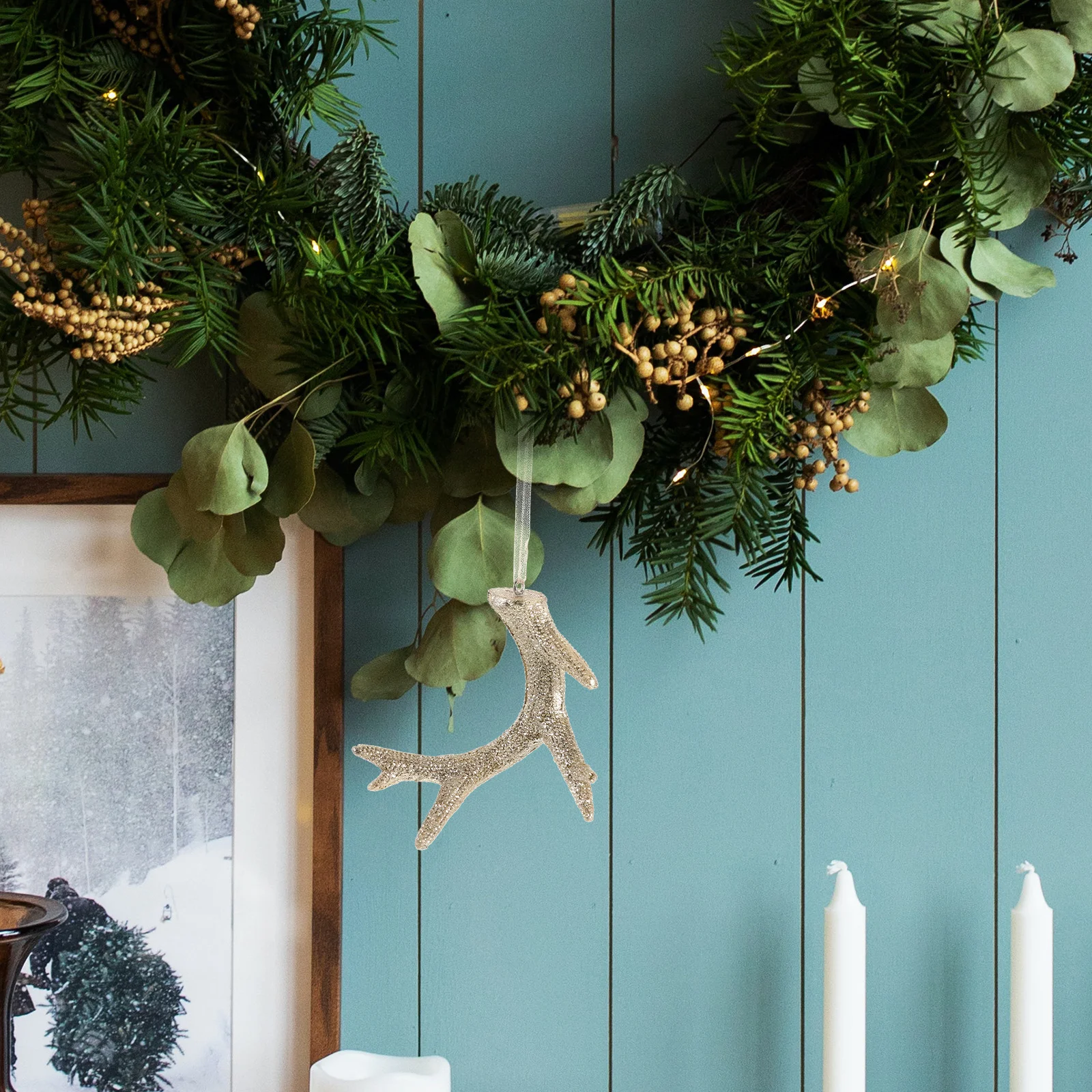 Resin Antler Decor Hanging Pendant For Christmas Tree Rustic Holiday Decoration Xmas Ornament Home Party Photo Prop
Resin Antler Decor Hanging Pendant For Christmas Tree Rustic Holiday Decoration Xmas Ornament Home Party Photo Prop