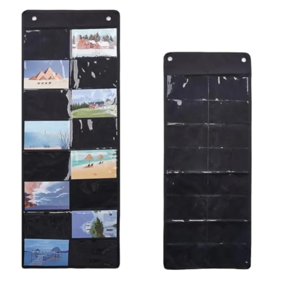 2Pcs 2 Sizes Storage Pocket Chart Hanging File Organizer Pocket with 16 Pockets Wall File Organizer Folder Reusable Black Pocke
2Pcs 2 Sizes Storage Pocket Chart Hanging File Organizer Pocket with 16 Pockets Wall File Organizer Folder Reusable Black Pocke