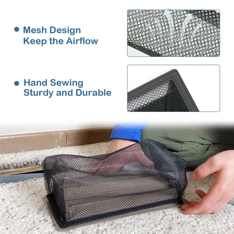 AUAU-Floor Register Trap, Airvent Filter Mesh Catcher, Vent Screen Net Keeps Bugs, Coins, Pet Hair, Food Out (4X10in/6Pack)
AUAU-Floor Register Trap, Airvent Filter Mesh Catcher, Vent Screen Net Keeps Bugs, Coins, Pet Hair, Food Out (4X10in/6Pack)