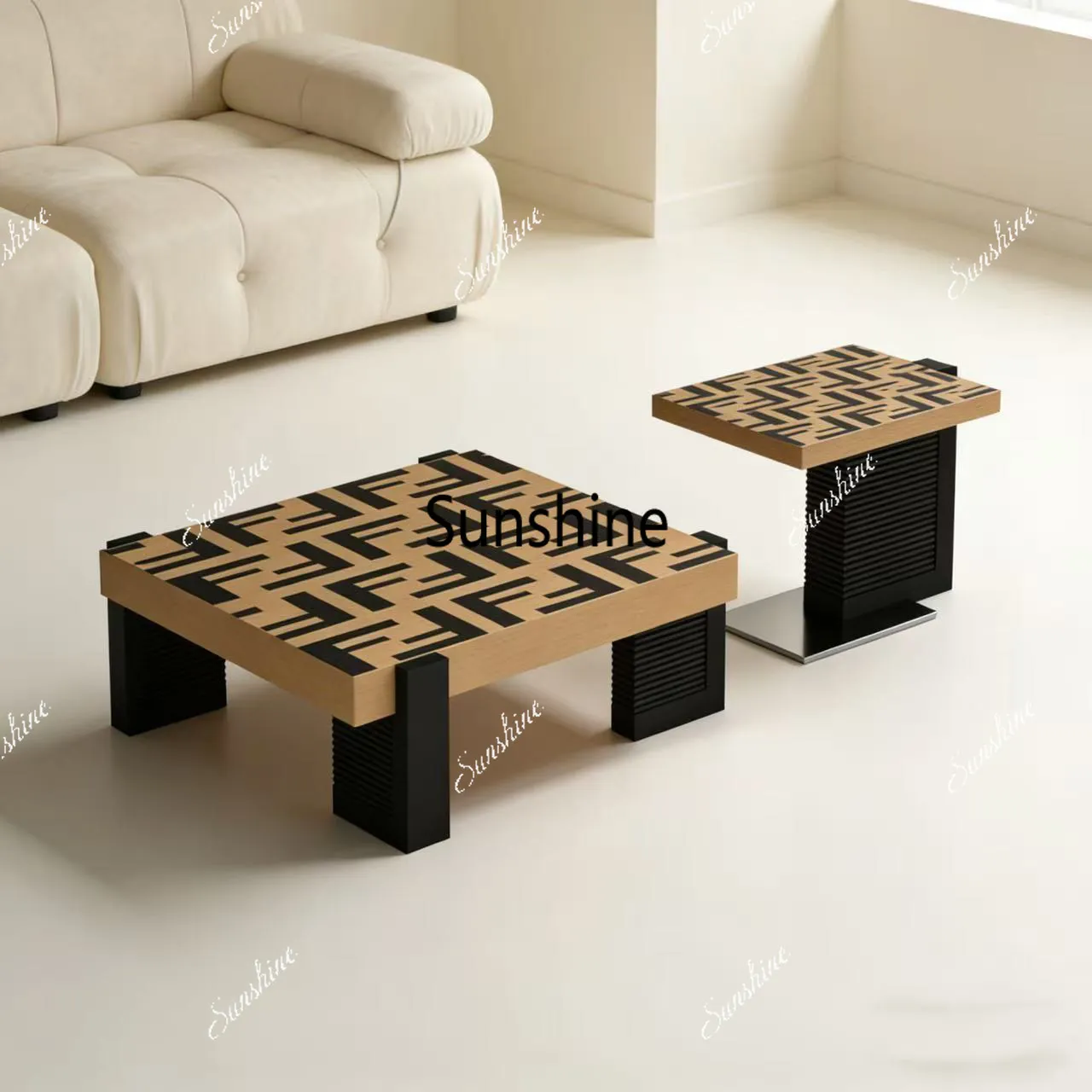 Modern minimalist wooden coffee table high-end niche living room coffee table combination
Modern minimalist wooden coffee table high-end niche living room coffee table combination