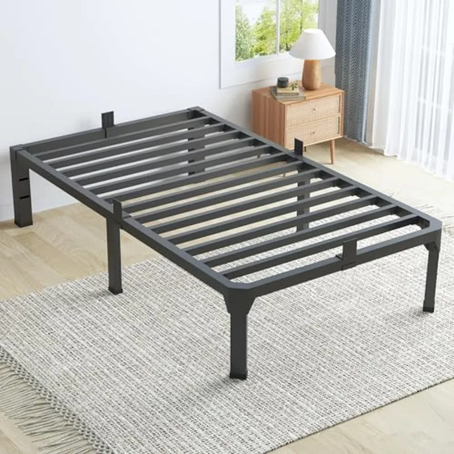 Bed Frame with Mattress Slide Stopper Metal Platform Bed Frame Heavy Duty Tall Bed Frame No Box Sprg Needed with Large Storage
Bed Frame with Mattress Slide Stopper Metal Platform Bed Frame Heavy Duty Tall Bed Frame No Box Sprg Needed with Large Storage
