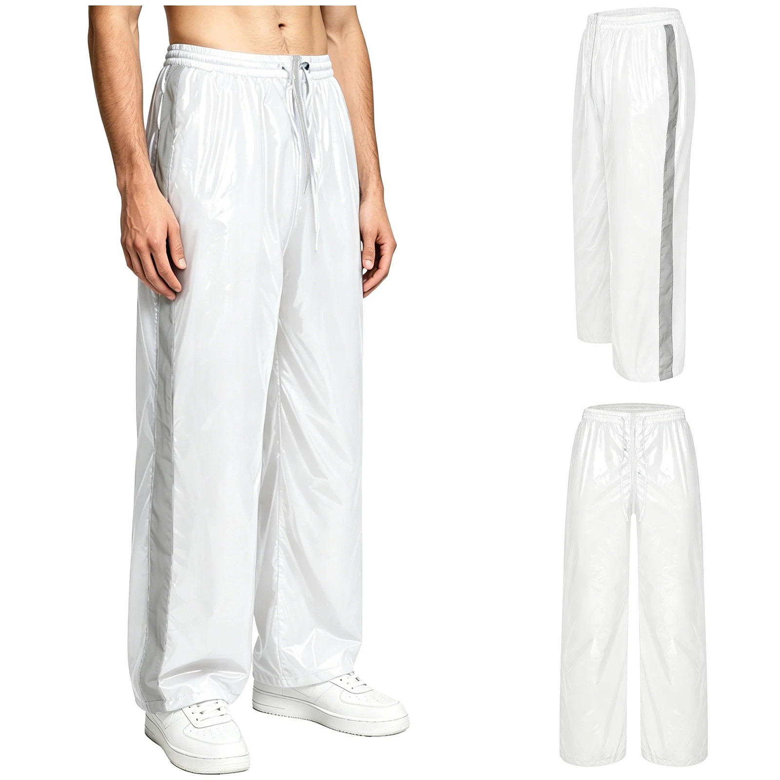 Waterproof Sweatpants for Men Zipper Crotch Reflective Stripe Elastic Waistband Straight Leg Athletic Trousers for Sport Wear
Waterproof Sweatpants for Men Zipper Crotch Reflective Stripe Elastic Waistband Straight Leg Athletic Trousers for Sport Wear