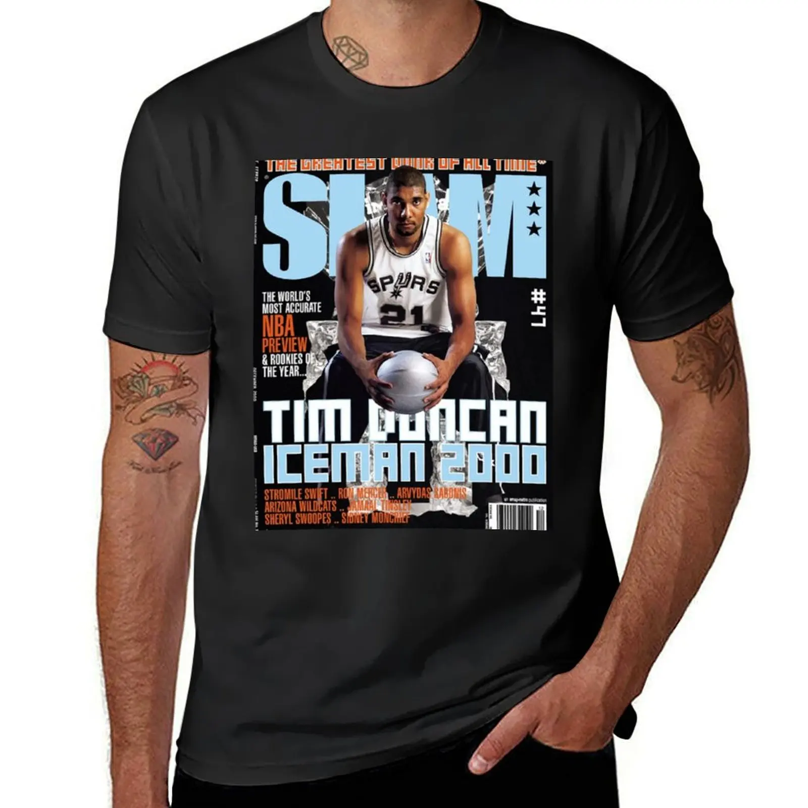 Tim Duncan vintage SLAM T-Shirt anime new edition for a boy Men's t-shirts
Tim Duncan vintage SLAM T-Shirt anime new edition for a boy Men's t-shirts