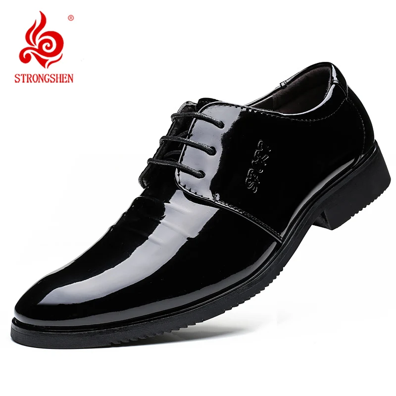 STRONGSHEN Italian Men Patent Leather Shoes Black Soft Bottom Spring And Autumn Man Men's Business Formal Wear Casual Shoes
STRONGSHEN Italian Men Patent Leather Shoes Black Soft Bottom Spring And Autumn Man Men's Business Formal Wear Casual Shoes