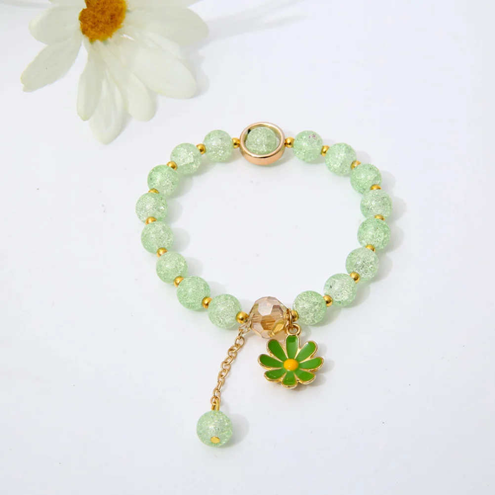 4Pcs Crystal Link Bracelets Chic Sunflower Pendant Delicate Beaded Wrist Chain Perfect for Dating Shopping Gift Women
4Pcs Crystal Link Bracelets Chic Sunflower Pendant Delicate Beaded Wrist Chain Perfect for Dating Shopping Gift Women