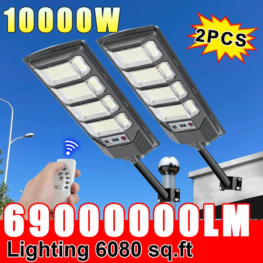 69000000LM 10000W/6000W/500W 1/2 PCS Powerful Solar Led Light Outdoor Motion Sensor Solar Lamp Powerful Garden Street Wall Lamp
69000000LM 10000W/6000W/500W 1/2 PCS Powerful Solar Led Light Outdoor Motion Sensor Solar Lamp Powerful Garden Street Wall Lamp