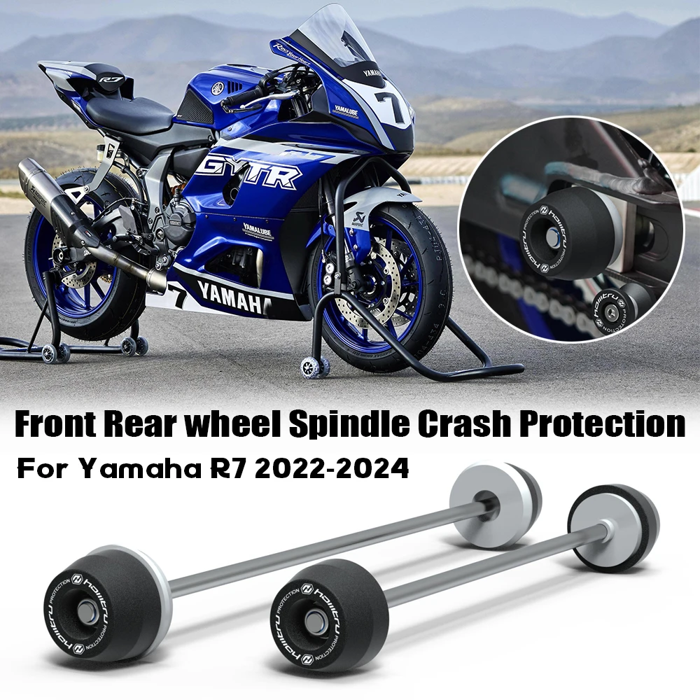 Motorcycle Front & Rear Axle Fork Crash Sliders Wheel Protection YZF-R7 R7 Motorcycle Accessorie For Yamaha YZF-R7 R7 2022-2024
Motorcycle Front & Rear Axle Fork Crash Sliders Wheel Protection YZF-R7 R7 Motorcycle Accessorie For Yamaha YZF-R7 R7 2022-2024