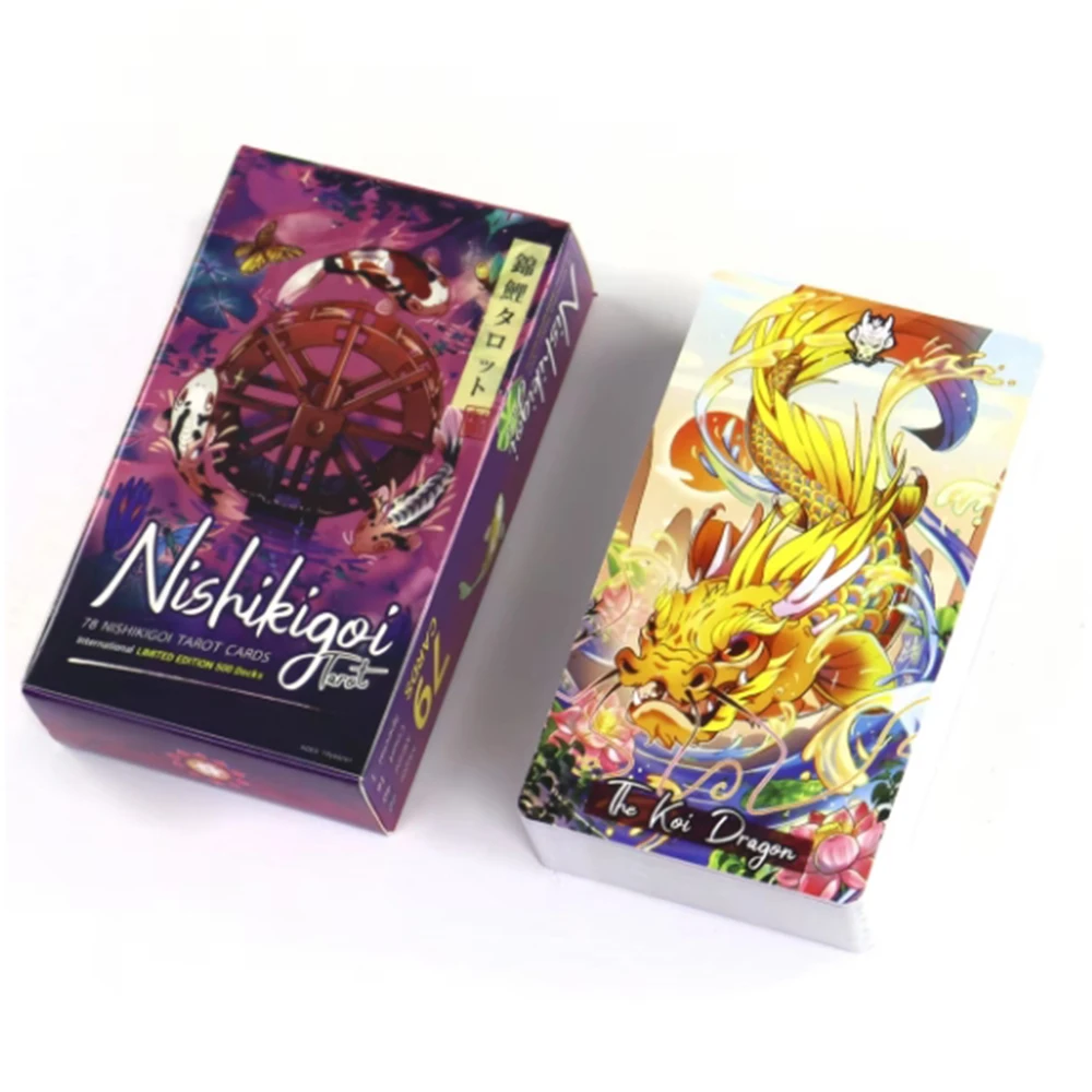 Nishikigoi Tarot 78pcs 10.3*6cm English Version Divination Board Games Kit Party Astrology Cards Oracle
Nishikigoi Tarot 78pcs 10.3*6cm English Version Divination Board Games Kit Party Astrology Cards Oracle