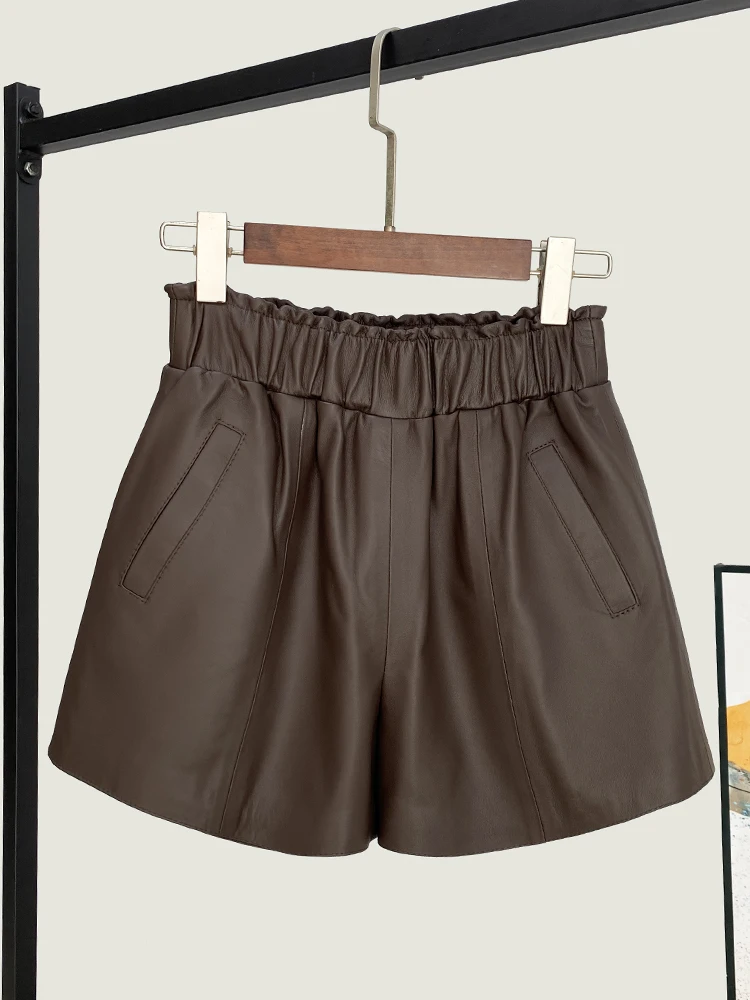 Winter New High Quality Genuine Real Leather Shorts Women Waist All-Matching Wide Leg Pants Loose Sheepskin Casual
Winter New High Quality Genuine Real Leather Shorts Women Waist All-Matching Wide Leg Pants Loose Sheepskin Casual