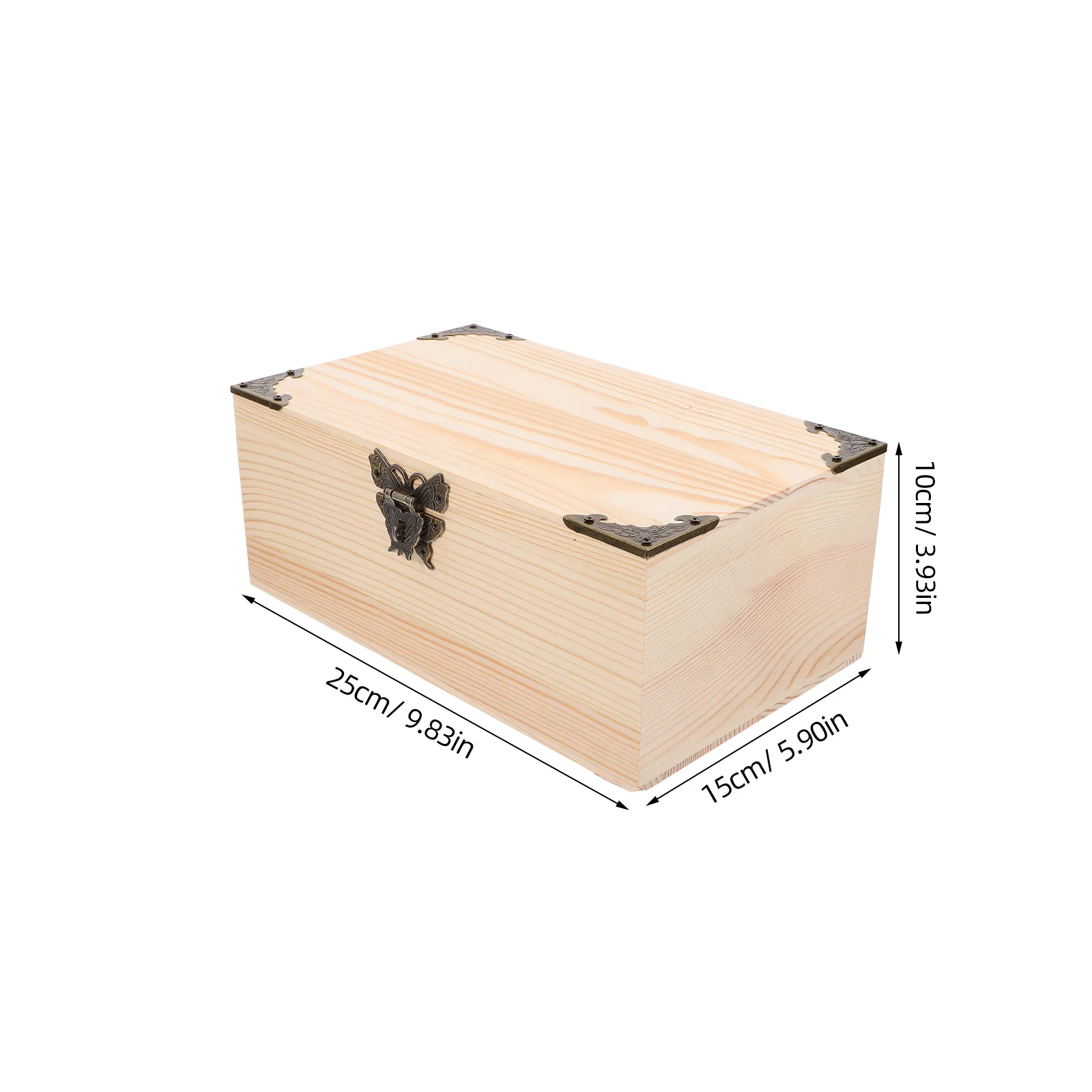 Wood Box for Keepsakes and Jewelry Storage Large Wooden Organizer Case Compact Desktop Display Box for Rings Necklaces
Wood Box for Keepsakes and Jewelry Storage Large Wooden Organizer Case Compact Desktop Display Box for Rings Necklaces