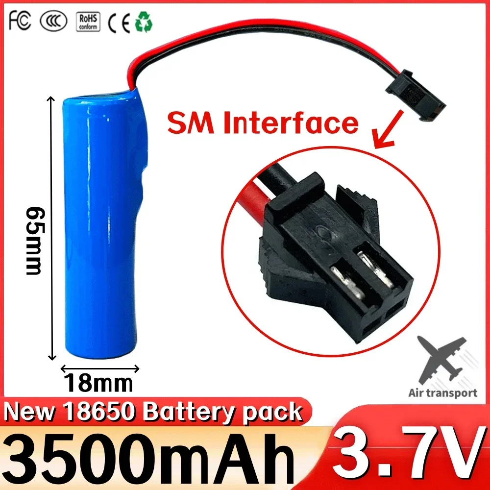 3.7V 3500mAh Rechargeable 18650 Lithium Battery 1S1P with PCB SM Battery for Fishing LEDLight Bluetooth Speaker Bluetooth
3.7V 3500mAh Rechargeable 18650 Lithium Battery 1S1P with PCB SM Battery for Fishing LEDLight Bluetooth Speaker Bluetooth