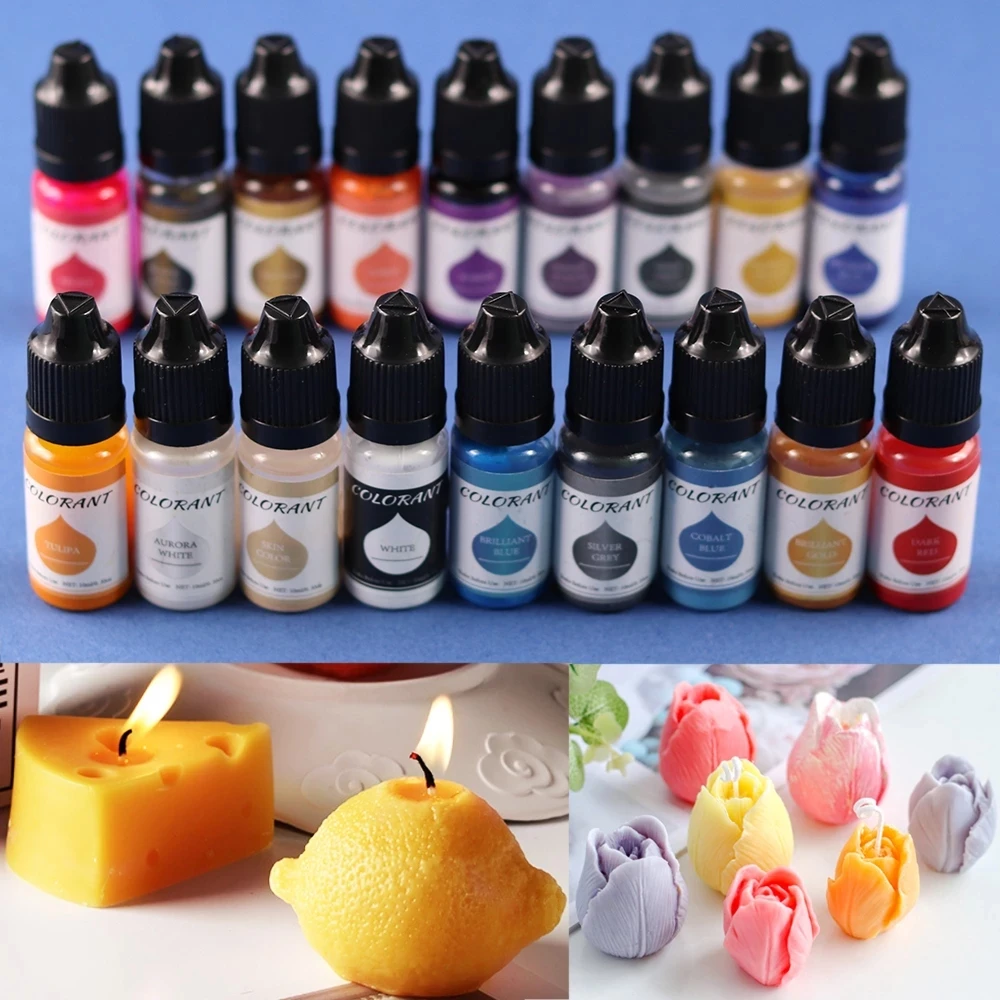 24 Color 10ml Candle Soap Pigment Liquid Dye Colorant Resin Color Pigment DIY Epoxy Resin Mold Soap Making Supplies
24 Color 10ml Candle Soap Pigment Liquid Dye Colorant Resin Color Pigment DIY Epoxy Resin Mold Soap Making Supplies