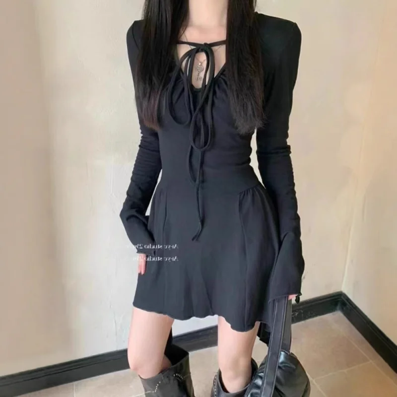 Sexy Hot Girl Pure Desire Irregular Long Sleeve Waist-Cinching Dress Slimming Flared Sleeve Bodycon Short Dress Base LayeraLine
Sexy Hot Girl Pure Desire Irregular Long Sleeve Waist-Cinching Dress Slimming Flared Sleeve Bodycon Short Dress Base LayeraLine