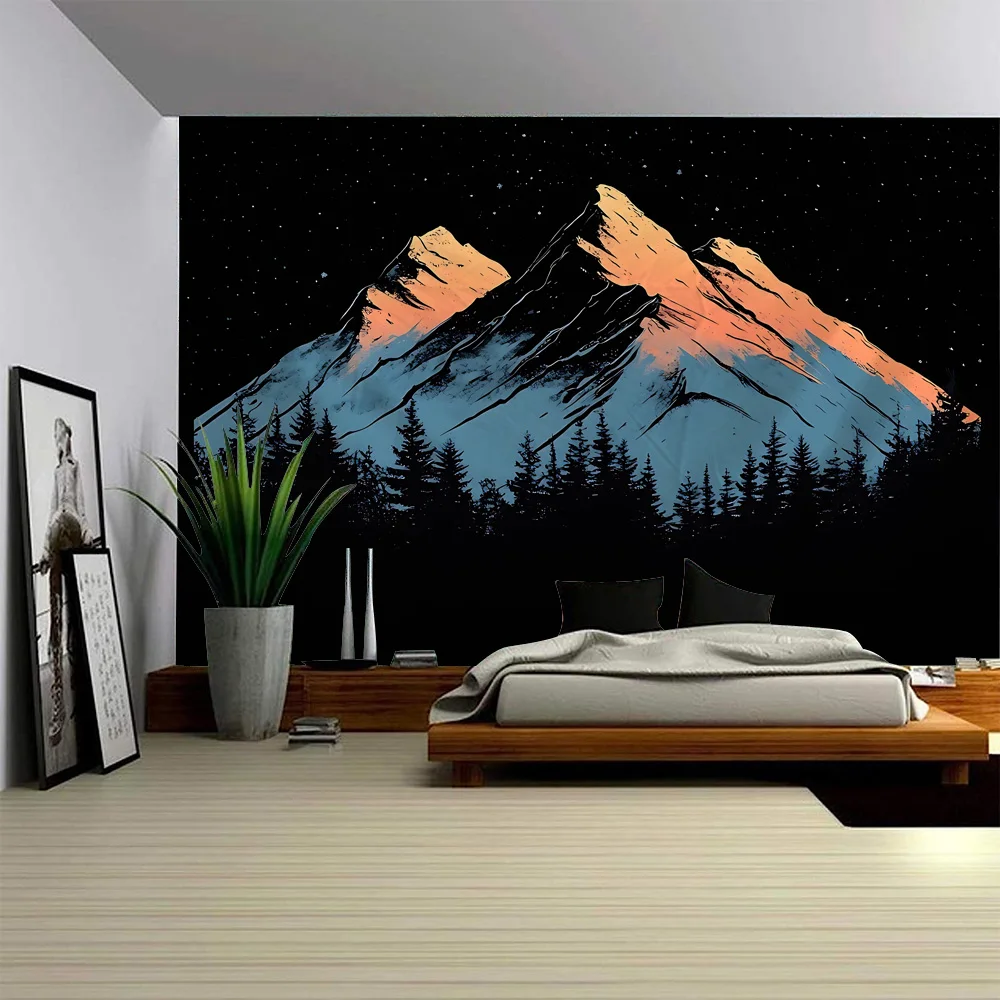 Sun Moon Mountain Art Tapestry Room Wall Hanging Bohemian Hippie Minimalist Style Tapestry Living Room Bedroom Decoration
Sun Moon Mountain Art Tapestry Room Wall Hanging Bohemian Hippie Minimalist Style Tapestry Living Room Bedroom Decoration