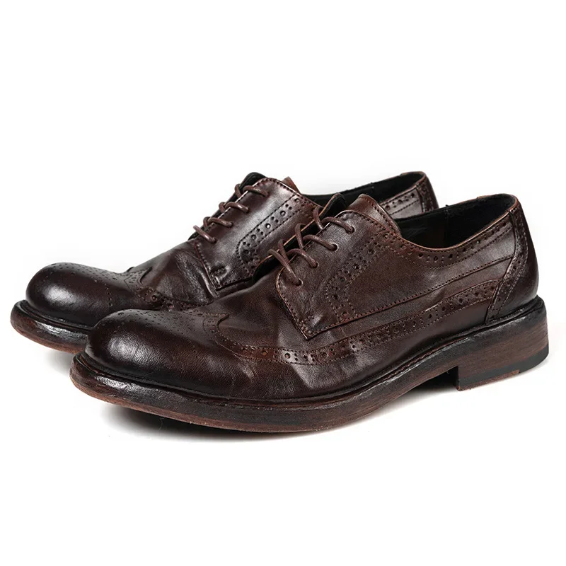 Horse Leather Heavy Washing Horse-skin Vintage Men's Leather Shoes Spring Men's Work Boots Head Layer Cowhide
Horse Leather Heavy Washing Horse-skin Vintage Men's Leather Shoes Spring Men's Work Boots Head Layer Cowhide