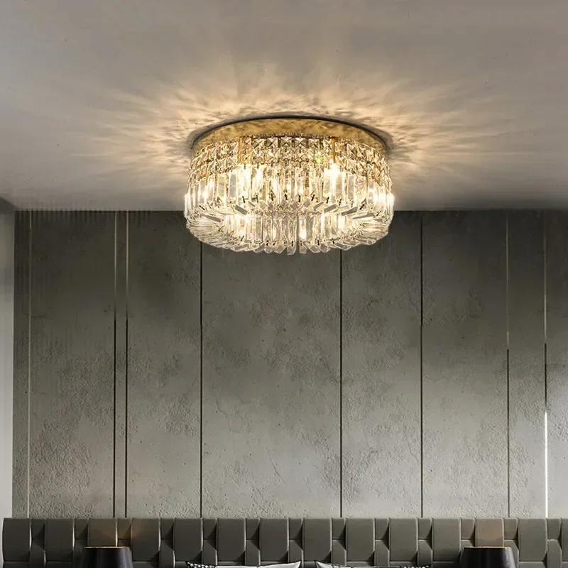 Nordic Crystal Led Ceiling Lamp Dimmable for Living Dining Room Coffee Tables Kitchen Bedroom Lamp Home Decor Lusters Luminaires
Nordic Crystal Led Ceiling Lamp Dimmable for Living Dining Room Coffee Tables Kitchen Bedroom Lamp Home Decor Lusters Luminaires