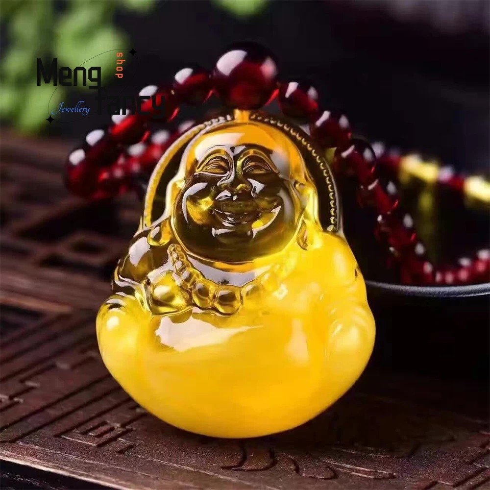 Beeswax Amber Happy Smiling Buddha Guanyin Sweater Chain Pendant Paired With Rainbow Necklace For Men And Women Fashion Jewelry
Beeswax Amber Happy Smiling Buddha Guanyin Sweater Chain Pendant Paired With Rainbow Necklace For Men And Women Fashion Jewelry