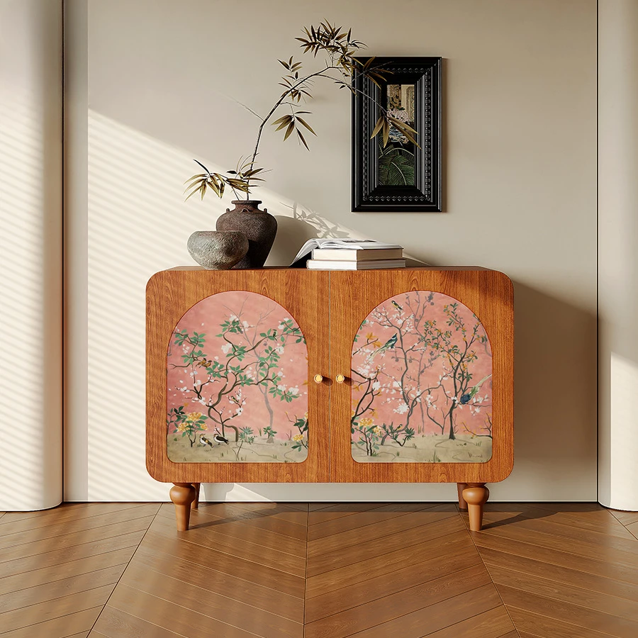 Decorative antique solid wood porch cabinet entry living room painted locker against the wall
Decorative antique solid wood porch cabinet entry living room painted locker against the wall