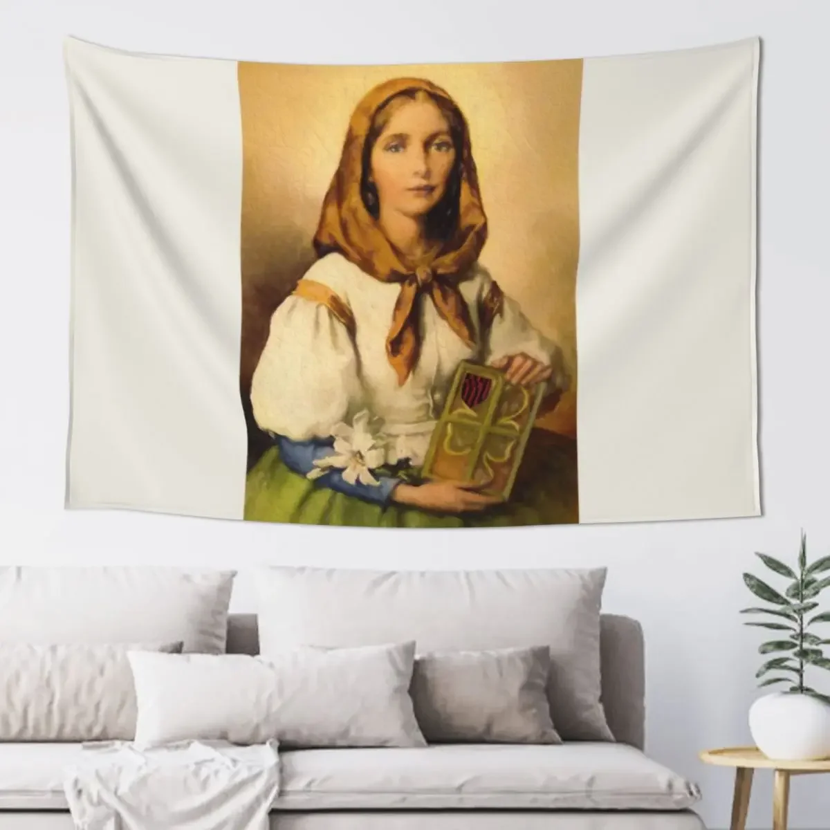 Saint Dymphna Tapestry Decorations For Room Room Decor Korean Style Wall Deco Tapestry
Saint Dymphna Tapestry Decorations For Room Room Decor Korean Style Wall Deco Tapestry