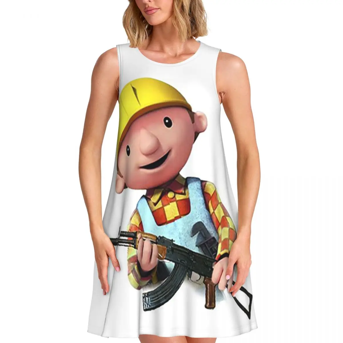 Bob The Builder Summer Women's Short Sleeve Dress Elegant Sleeveless Round Neck Loose Dresses Weekend Holiday
Bob The Builder Summer Women's Short Sleeve Dress Elegant Sleeveless Round Neck Loose Dresses Weekend Holiday