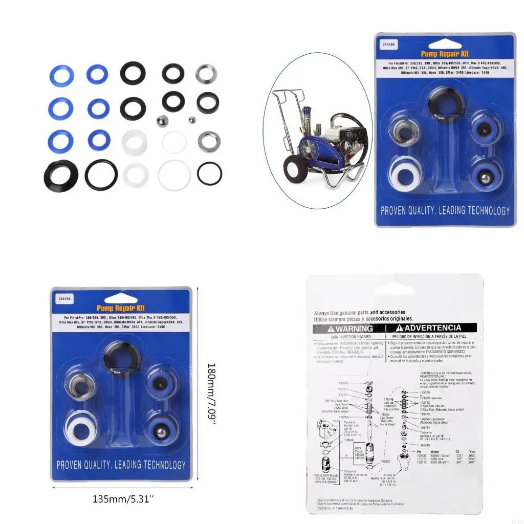 Pump Repair Packing 244194 Fit For Sprayer 390 395 490 495 595 Spay Tool
Pump Repair Packing 244194 Fit For Sprayer 390 395 490 495 595 Spay Tool