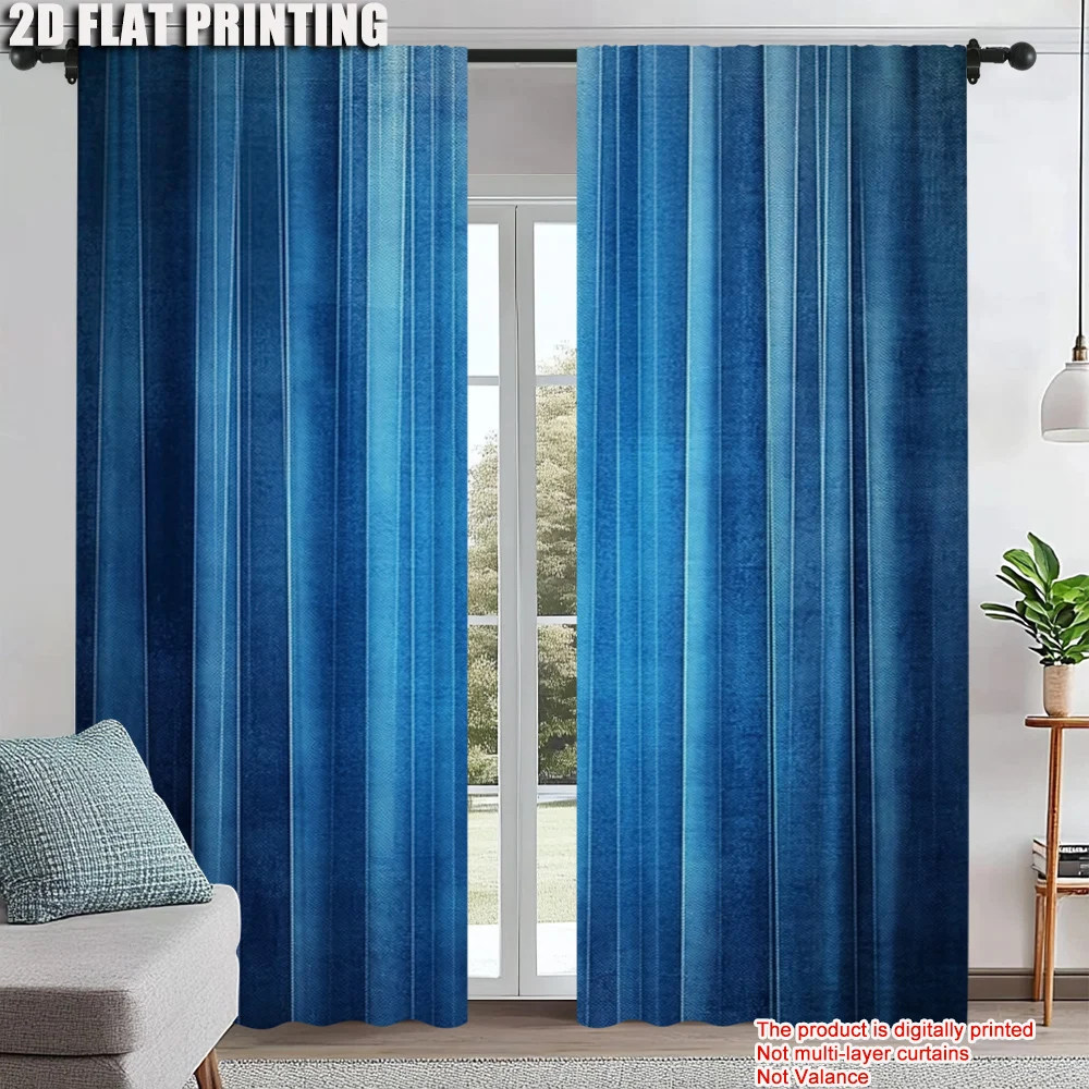 2Pcs Blue Window Curtains Rod Pocket Design For Easy Hanging Perfect For Bedroom Living Room Decor Polyester Material Machine
2Pcs Blue Window Curtains Rod Pocket Design For Easy Hanging Perfect For Bedroom Living Room Decor Polyester Material Machine