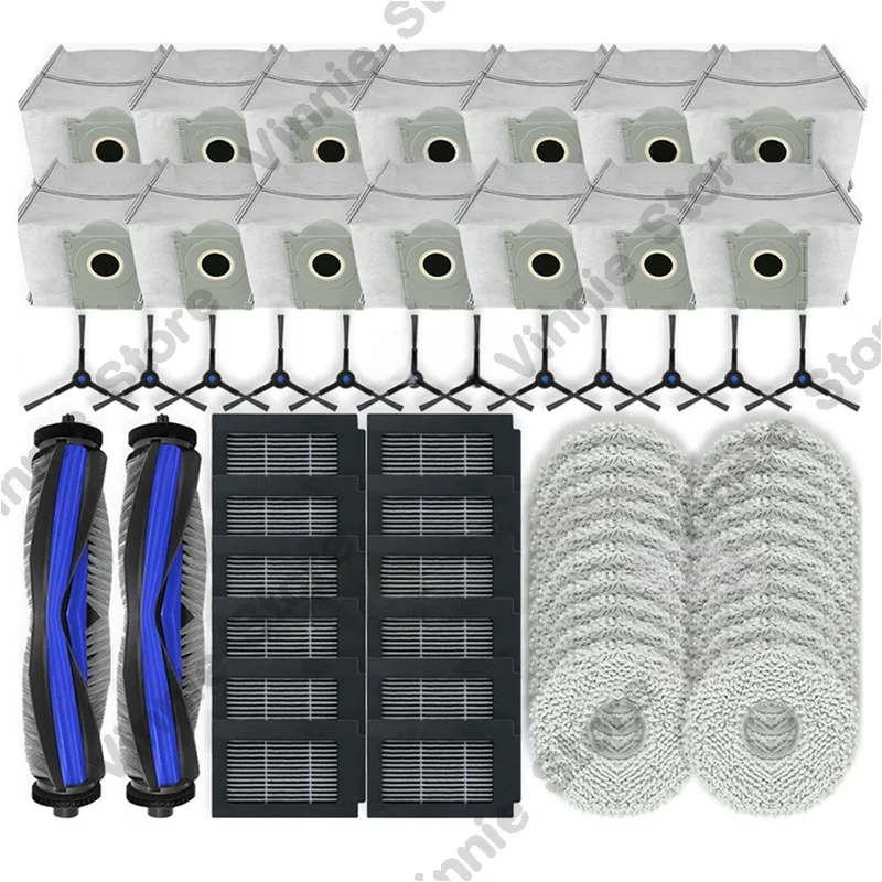 Комплект из 50 запчастей для робота-пылесоса Ecovacs Deebot: основная и боковые щетки, фильтры, насадки для влажной уборки, мешки для сбора пыли (для моделей T50 Max/T50 Omni/T50 Pro Omni/T50 Max Pro Omni)
Комплект из 50 запчастей для робота-пылесоса Ecovacs Deebot: основная и боковые щетки, фильтры, насадки для влажной уборки, мешки для сбора пыли (для моделей T50 Max/T50 Omni/T50 Pro Omni/T50 Max Pro Omni)