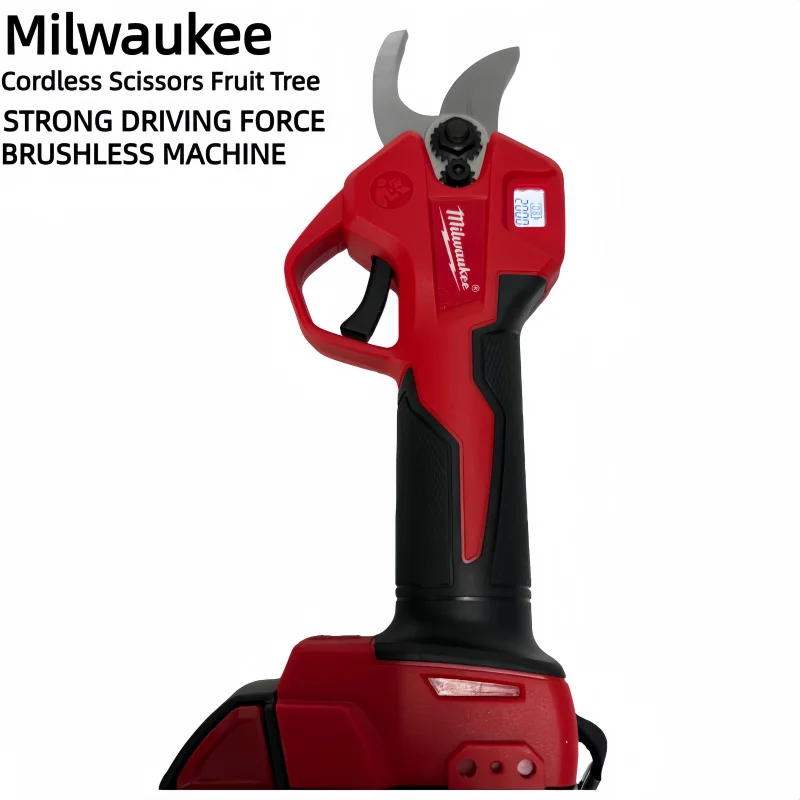 NEW Milwaukee 25mm Electric Scissors LED Display Brushless Pruning Shears Fruit Tree Bonsai Cordless Cutting Garden Power Tool 
NEW Milwaukee 25mm Electric Scissors LED Display Brushless Pruning Shears Fruit Tree Bonsai Cordless Cutting Garden Power Tool