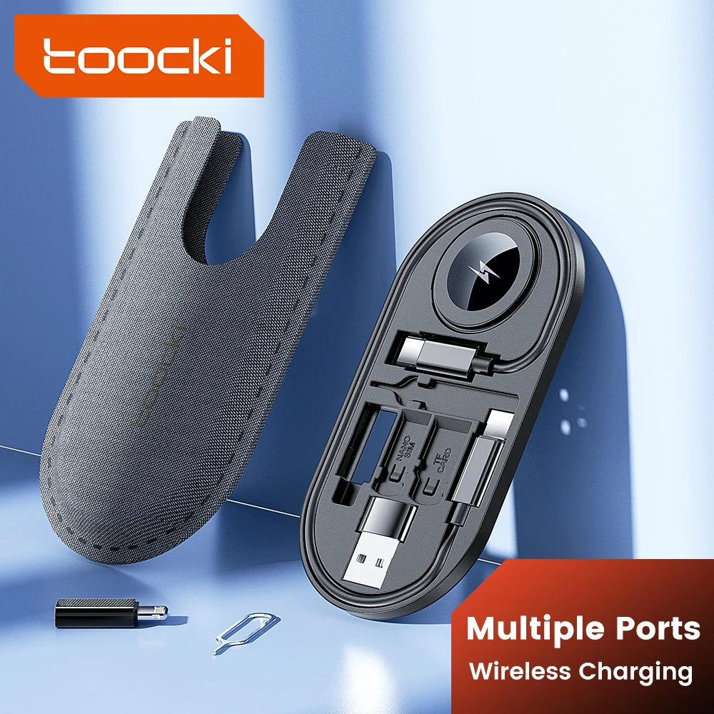 Toocki Mini Data Cord Wire Set Watch Wireless Charger USB C To Tpye C Fast Charging Cable Travel Multi Function Organiser Box
Toocki Mini Data Cord Wire Set Watch Wireless Charger USB C To Tpye C Fast Charging Cable Travel Multi Function Organiser Box