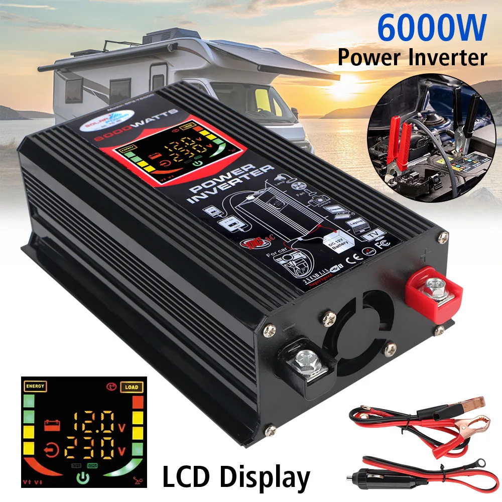 Vehicle-Mounted Household AC Converter Socket With 4.2A USB Car Power Invertor DC 12V To 220V Universal 6000W Car Accessories
Vehicle-Mounted Household AC Converter Socket With 4.2A USB Car Power Invertor DC 12V To 220V Universal 6000W Car Accessories