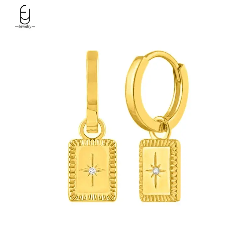 925 Sterling Silver Needle Vintage Square Pendant Earrings Women's Fashion Geometric Crystal Gold Earrings Fine Jewelry Gift
925 Sterling Silver Needle Vintage Square Pendant Earrings Women's Fashion Geometric Crystal Gold Earrings Fine Jewelry Gift