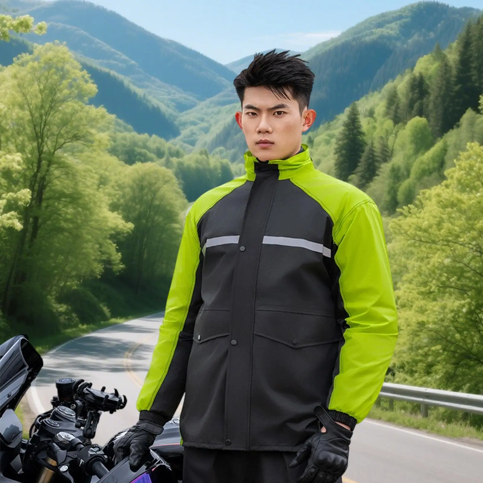 Motorcycle Rain Suit Motorcycle Suits For Men Reflective Lightweight Raincoat With Boots Overalls Poncho For Hunting
Motorcycle Rain Suit Motorcycle Suits For Men Reflective Lightweight Raincoat With Boots Overalls Poncho For Hunting