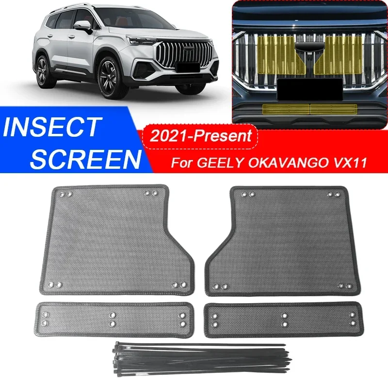 4PCS For GEELY OKAVANGO VX11 2021-2025 Car Insect-proof Air Inlet Protection Cover Airin Insert Net Vent Racing Grill Filter
4PCS For GEELY OKAVANGO VX11 2021-2025 Car Insect-proof Air Inlet Protection Cover Airin Insert Net Vent Racing Grill Filter