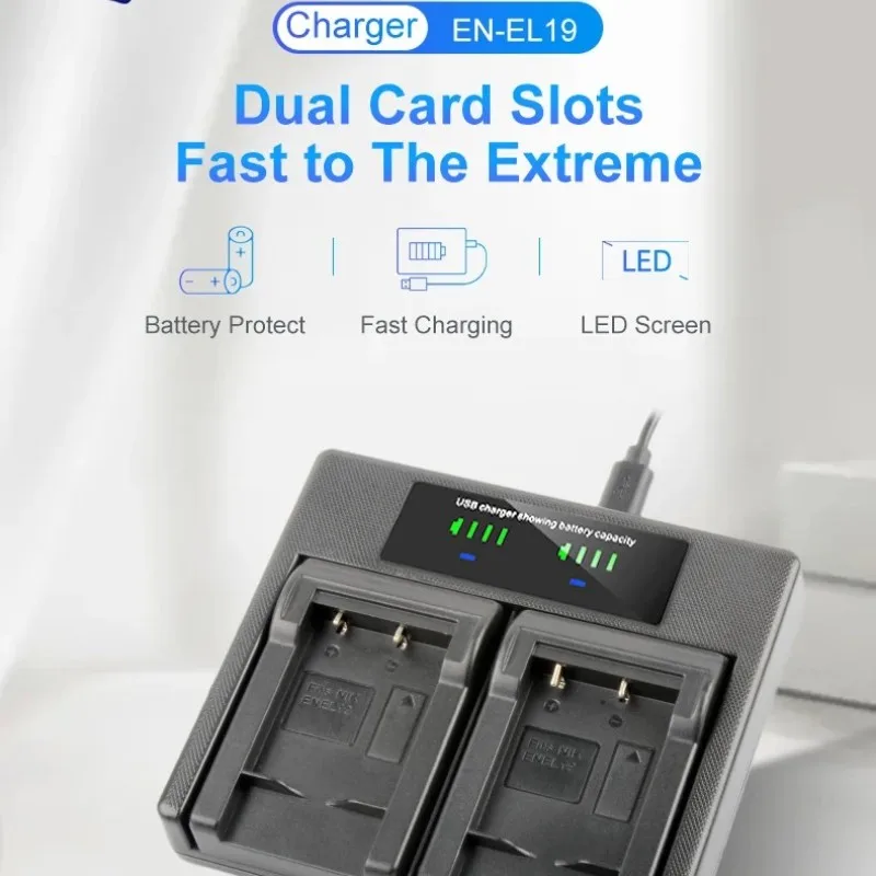 Двойное зарядное устройство USB с ЖК-дисплеем для фотоаппарата Nikon S100 S2500 S2600 S3100 S6400 S4100 S4150 S3300 S4300
Двойное зарядное устройство USB с ЖК-дисплеем для фотоаппарата Nikon S100 S2500 S2600 S3100 S6400 S4100 S4150 S3300 S4300